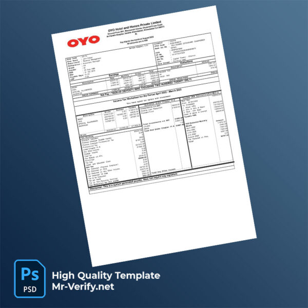 OYO-Hotel-and-Homes-Private-Limited-payslip-word-and-pdf-template-mrverify OYO Hotel and Homes Private Limited payslip word and pdf template