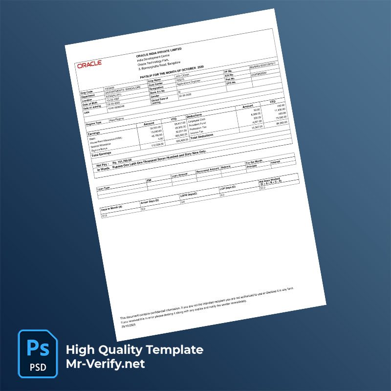 Oracle-India-Private-Limited-payslip-word-and-pdf-template-mrverify Oracle India Private Limited payslip word and pdf template