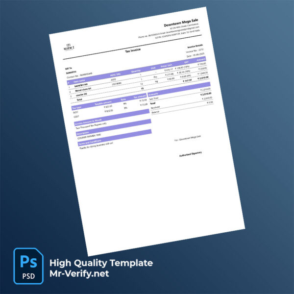 Pakistan LESCO Editable Electricity Bill Template in Word and PDF formats