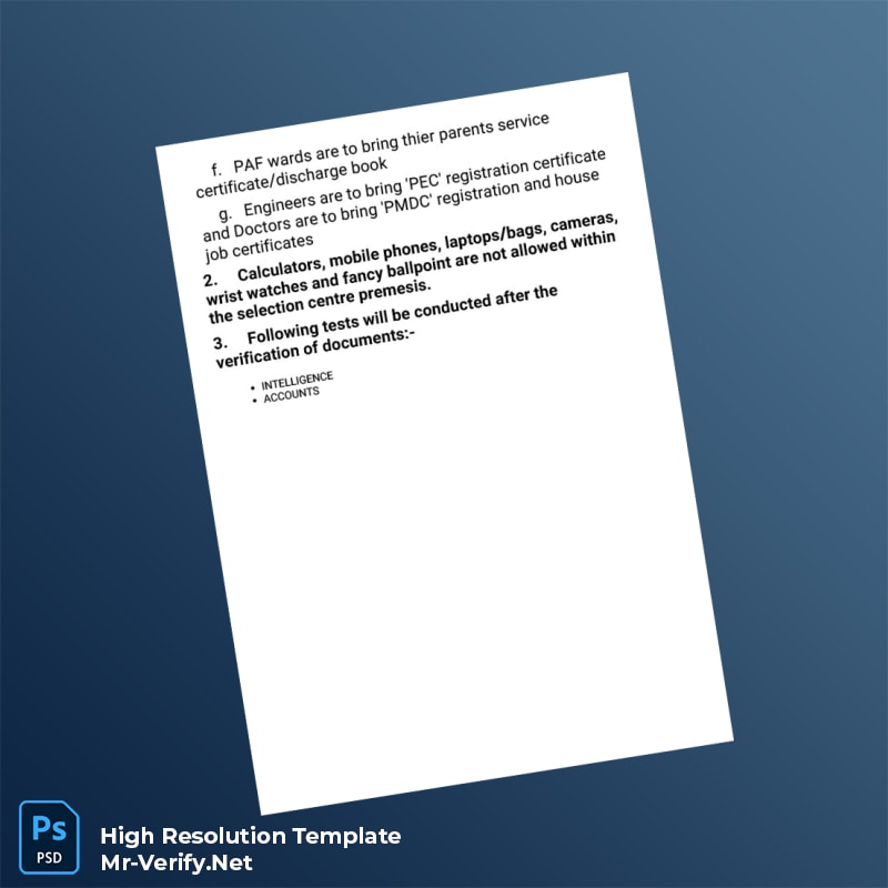 Pakistan%20Air%20Force%20Provisional%20Registration%20Slip%20Template%20in%20Word%20and%20PDF%20formats-page2 Editable Pakistan Air Force Provisional Registration Slip Template in Word and PDF formats page 2 Preview - Mac Doc