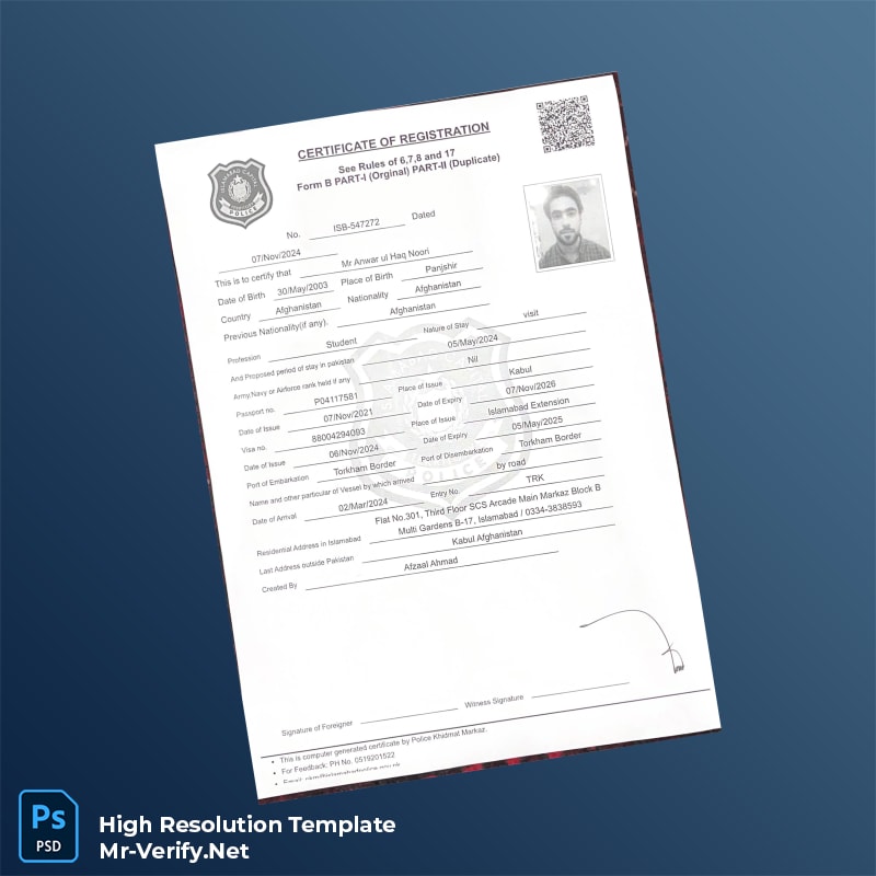 Pakistan%20Certificate%20of%20Registration%20Template%20in%20Word%20and%20PDF%20formats Editable Pakistan Certificate of Registration Word and Pdf Template Preview - Mac Doc