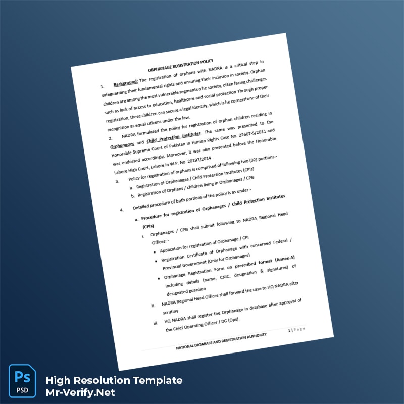 Pakistan%20NADRA%20Orphan%20Registration%20Policy%20Template%20in%20Word%20and%20PDF%20formats-page2 Editable Pakistan NADRA Orphan Registration Policy Template in Word and PDF formats page 2 Preview - Mac Doc