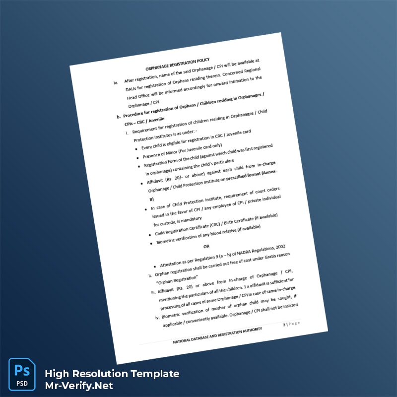 Pakistan%20NADRA%20Orphan%20Registration%20Policy%20Template%20in%20Word%20and%20PDF%20formats-page3 Editable Pakistan NADRA Orphan Registration Policy Template in Word and PDF formats page 3 Preview - Mac Doc