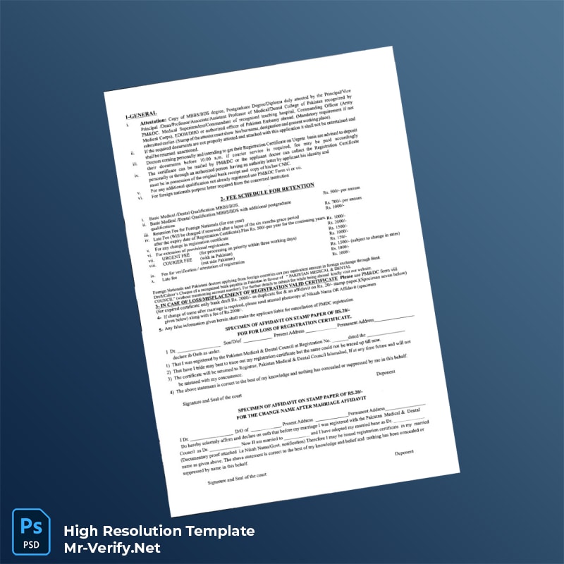 Pakistan%20PMDC%20Registration%20Certificate%20Template%20in%20Word%20and%20PDF%20formats-page2 Editable Pakistan PMDC Registration Certificate Template in Word and PDF formats page 2 Preview - Mac Doc