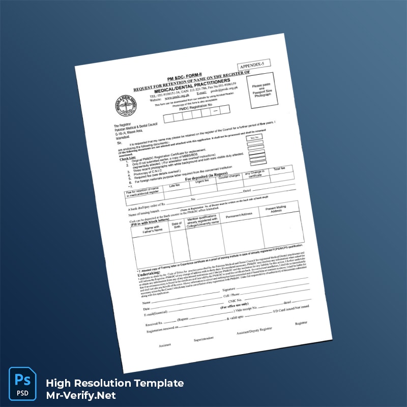 Pakistan%20PMDC%20Registration%20Certificate%20Template%20in%20Word%20and%20PDF%20formats Editable Pakistan PMDC Registration Certificate Word and Pdf Template Preview - Mac Doc