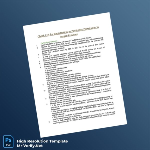 Pakistan%20Punjab%20Pesticide%20Distribution%20Registration%20Certificate%20Template%20in%20Word%20and%20PDF%20formats Editable Pakistan Punjab Pesticide Distribution Registration Certificate Word and Pdf Template Preview - Mac Doc