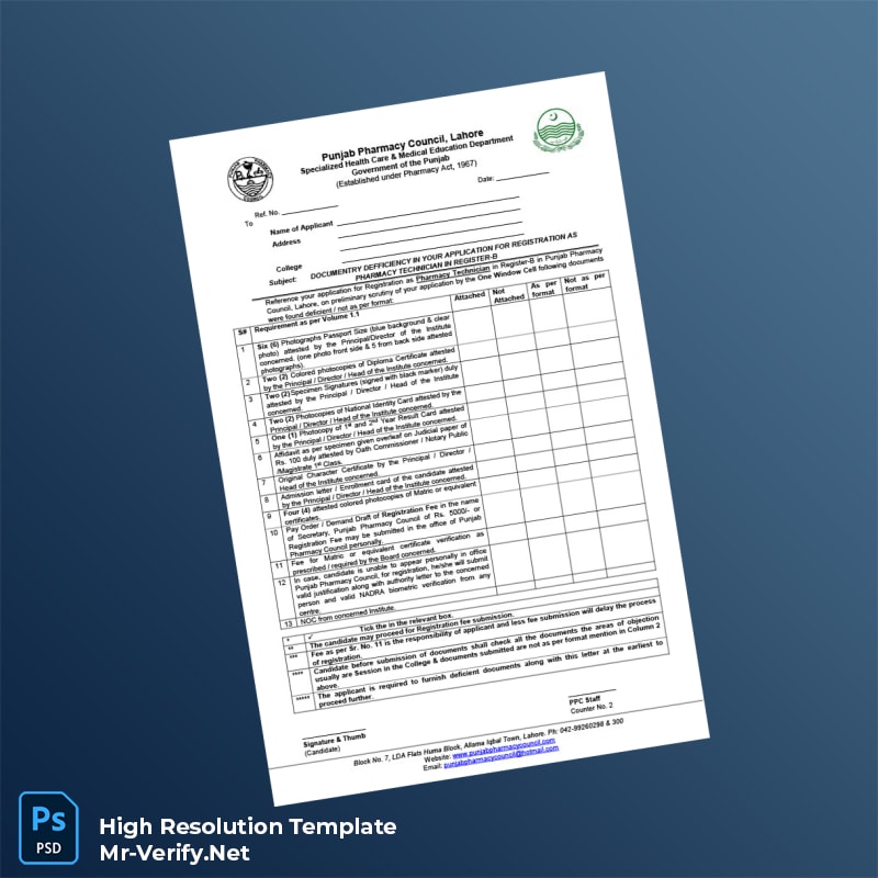Pakistan%20Punjab%20Pharmacy%20Council%20Registration%20Form%20Template%20in%20Word%20and%20PDF%20formats-page3 Editable Pakistan Punjab Pharmacy Council Registration Form Template in Word and PDF formats page 3 Preview - Mac Doc
