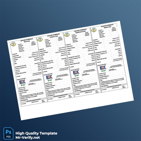 Pakistan University of Malakand Invoice Template in Word and PDF formats Pakistan University of Malakand Invoice Template in Word and PDF formats