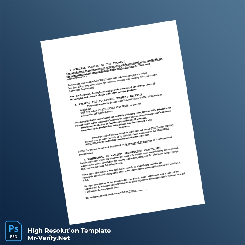Panama%20Ministry%20of%20Health%20Food%20Sanitary%20Registration%20Certificate%20Template%20in%20Word%20and%20PDF%20formats-page4 Editable Panama Ministry of Health Food Sanitary Registration Certificate Template in Word and PDF formats page 4 Preview - Mac Doc