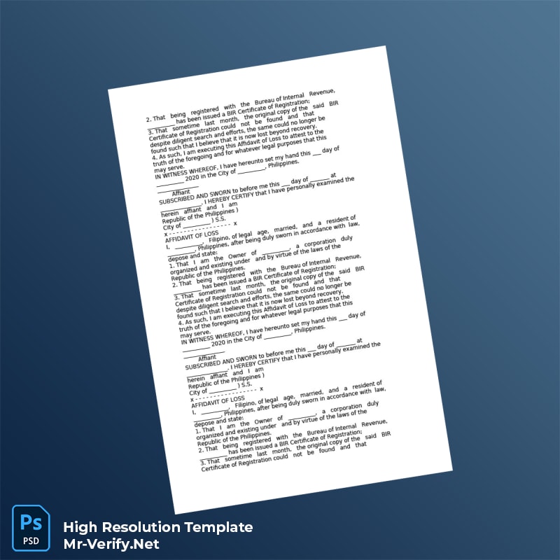 Philippines%20Affidavit%20of%20Loss%20Registration%20Certificate%20Template%20in%20Word%20and%20PDF%20formats-page3 Editable Philippines Affidavit of Loss Registration Certificate Template in Word and PDF formats page 3 Preview - Mac Doc