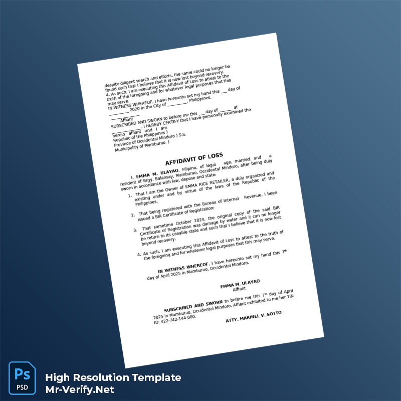 Philippines%20Affidavit%20of%20Loss%20Registration%20Certificate%20Template%20in%20Word%20and%20PDF%20formats-page4 Editable Philippines Affidavit of Loss Registration Certificate Template in Word and PDF formats page 4 Preview - Mac Doc