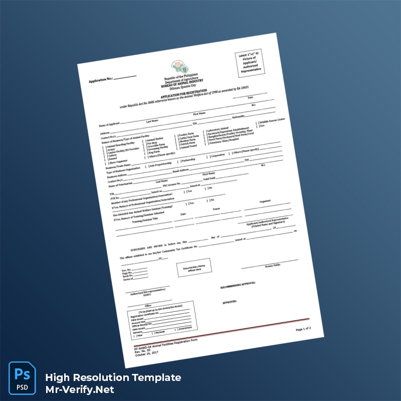 Philippines%20Bureau%20of%20Animal%20Industry%20Animal%20Facilities%20Registration%20Form%20Template%20in%20Word%20and%20PDF%20formats Editable Philippines Bureau of Animal Industry Animal Facilities Registration Form Word and Pdf Template Preview - Mac Doc