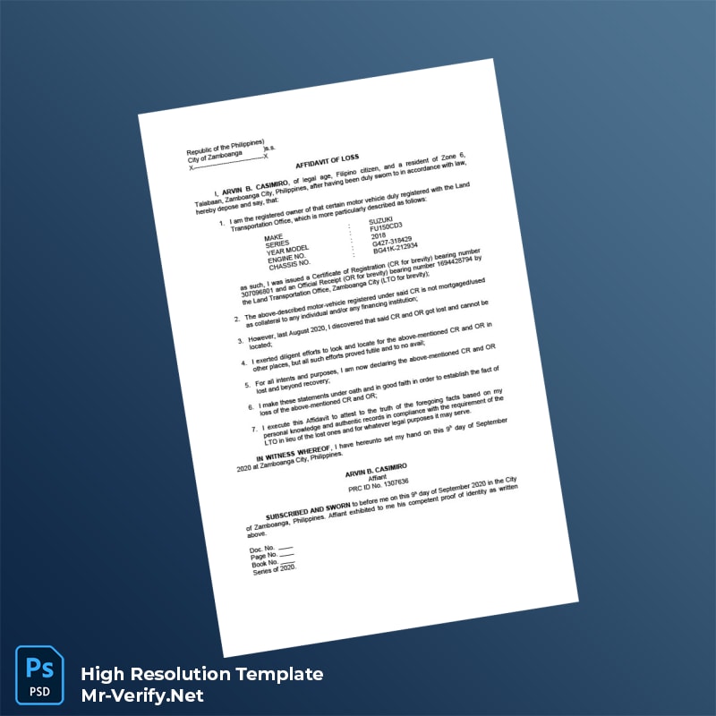 Philippines%20Land%20Transportation%20Office%20Loss%20Certificate%20of%20Registration%20Template%20in%20Word%20and%20PDF%20formats Editable Philippines Land Transportation Office Loss Certificate of Registration Word and Pdf Template Preview - Mac Doc