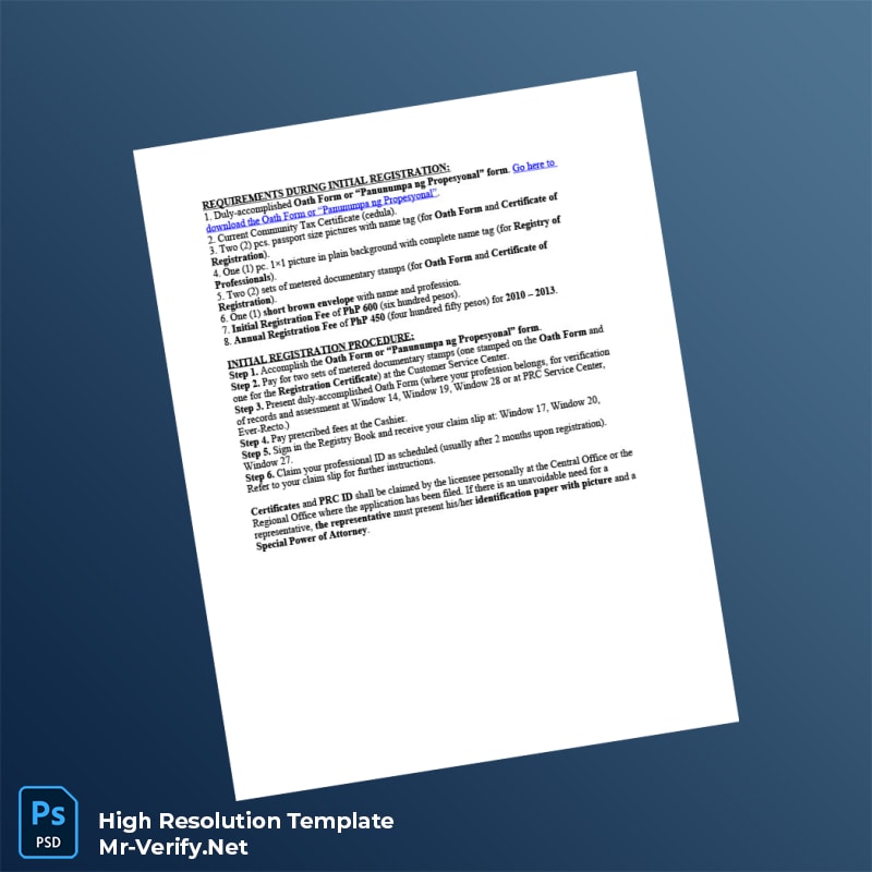 Philippines%20Professional%20Regulatory%20Commission%20Registration%20Requirements%20Document%20Template%20in%20Word%20and%20PDF%20formats Editable Philippines Professional Regulatory Commission Registration Requirements Document Word and Pdf Template Preview - Mac Doc