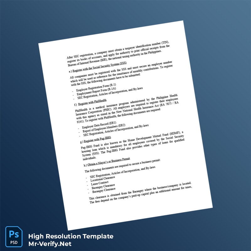 Philippines%20SEC%20Business%20Registration%20Certificate%20Template%20in%20Word%20and%20PDF%20formats-page4 Editable Philippines SEC Business Registration Certificate Template in Word and PDF formats page 4 Preview - Mac Doc