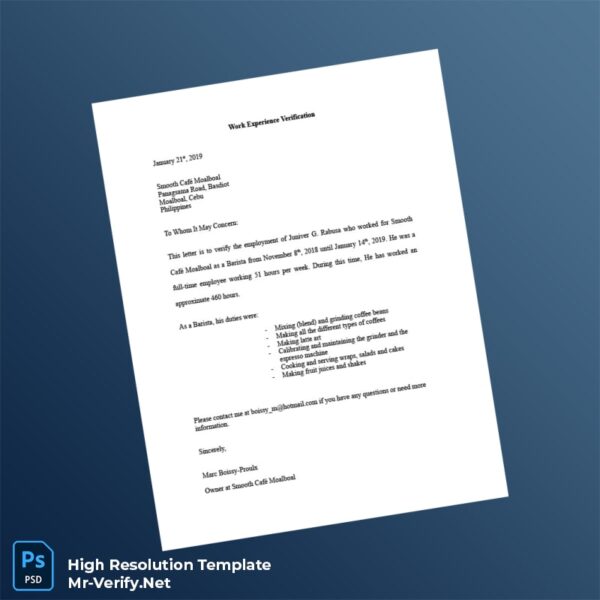 Philippines%20Smooth%20Caf%C3%A9%20Moalboal%20Work%20Experience%20Certificate%20Template%20in%20Word%20and%20PDF%20formats Editable Philippines Smooth Café Moalboal Work Experience Certificate Word and Pdf Template Preview - Mac Doc
