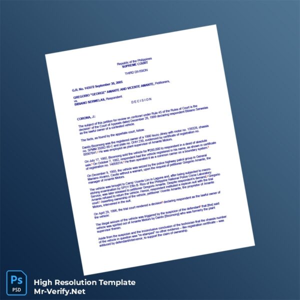 Editable Philippines Supreme Court Certificate of Registration Word and Pdf Template Preview