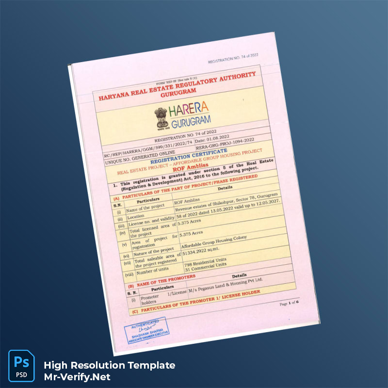 RERA%20Registration%20Certificate%20Template%20in%20Word%20and%20PDF%20formats-page2 Editable RERA Registration Certificate Template in Word and PDF formats page 2 Preview - Mac Doc