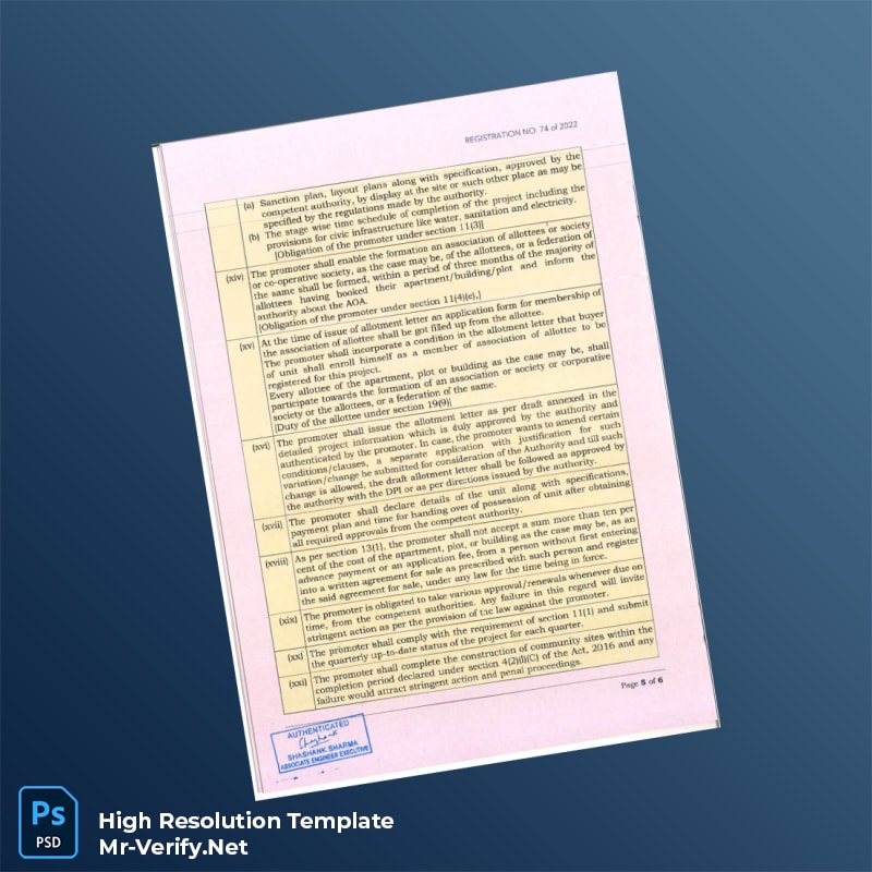 RERA%20Registration%20Certificate%20Template%20in%20Word%20and%20PDF%20formats-page6 Editable RERA Registration Certificate Template in Word and PDF formats page 6 Preview - Mac Doc