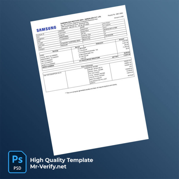 Samsung-R&D-Institute-India-Bangalore-PVT-LTD-payslip-word-and-pdf-template-mrverify Samsung R&D Institute India Bangalore PVT LTD payslip word and pdf template