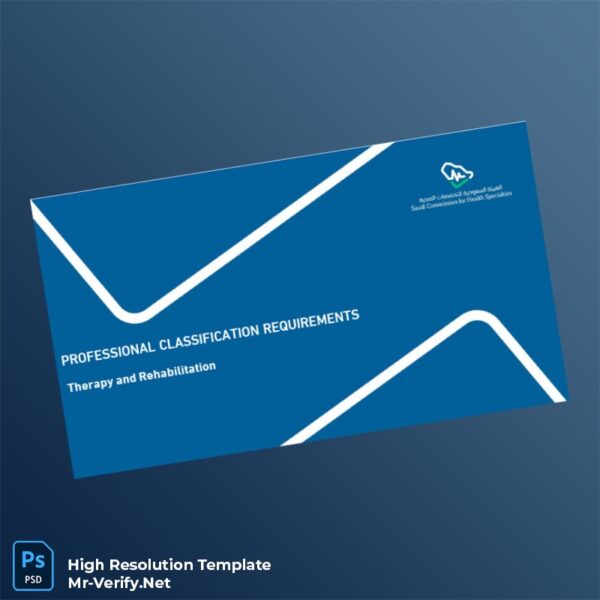 Editable Saudi Arabia Saudi Commission for Health Specialties Registration Certificate Word and Pdf Template Preview - Mac Doc