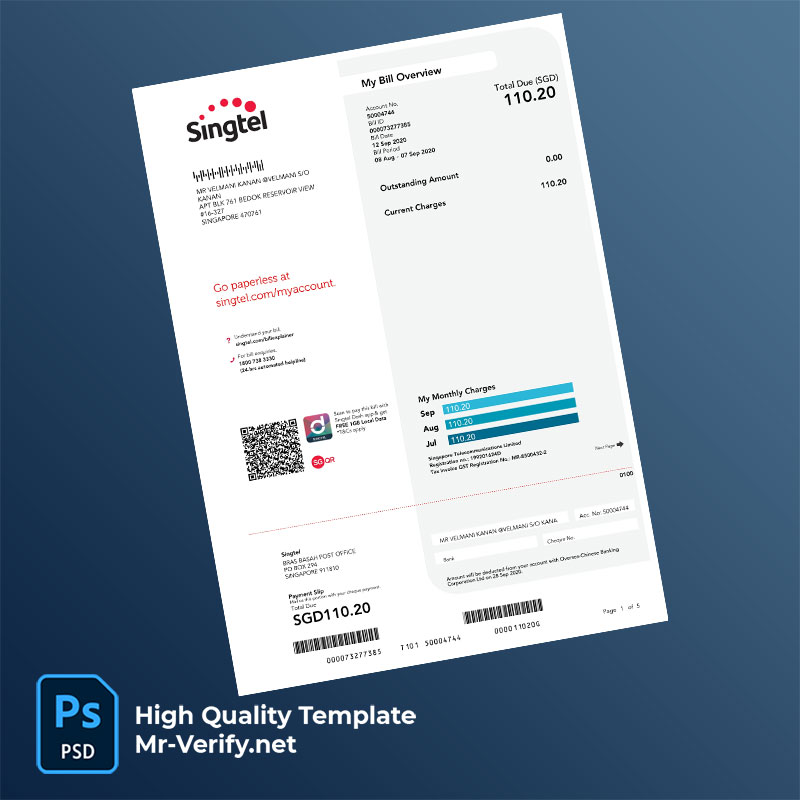 Singapore-Singtel-Editable-Mobile-Bill-Template-in-Word-and-PDF-formats-mrverify Singapore Singtel Editable Mobile Bill Template in Word and PDF formats