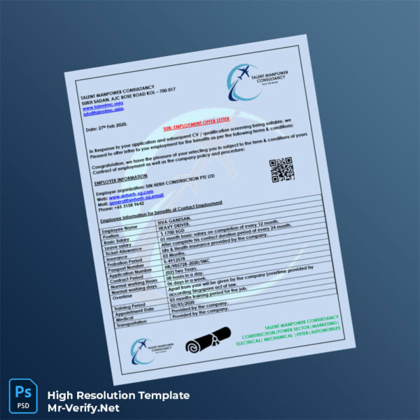 Singapore%20Sin%20Herh%20Construction%20PTE%20Ltd%20Employment%20Verification%20Letter%20Template%20in%20Word%20and%20PDF%20formats Editable Singapore Sin Herh Construction PTE Ltd Employment Verification Letter Word and Pdf Template Preview - Mac Doc