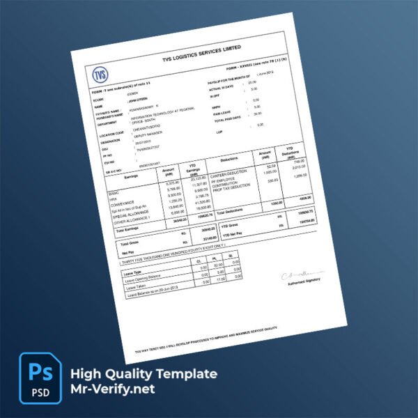 TVS-Logistics-Services-Limited-payslip-word-and-pdf-template-mrverify TVS Logistics Services Limited payslip word and pdf template