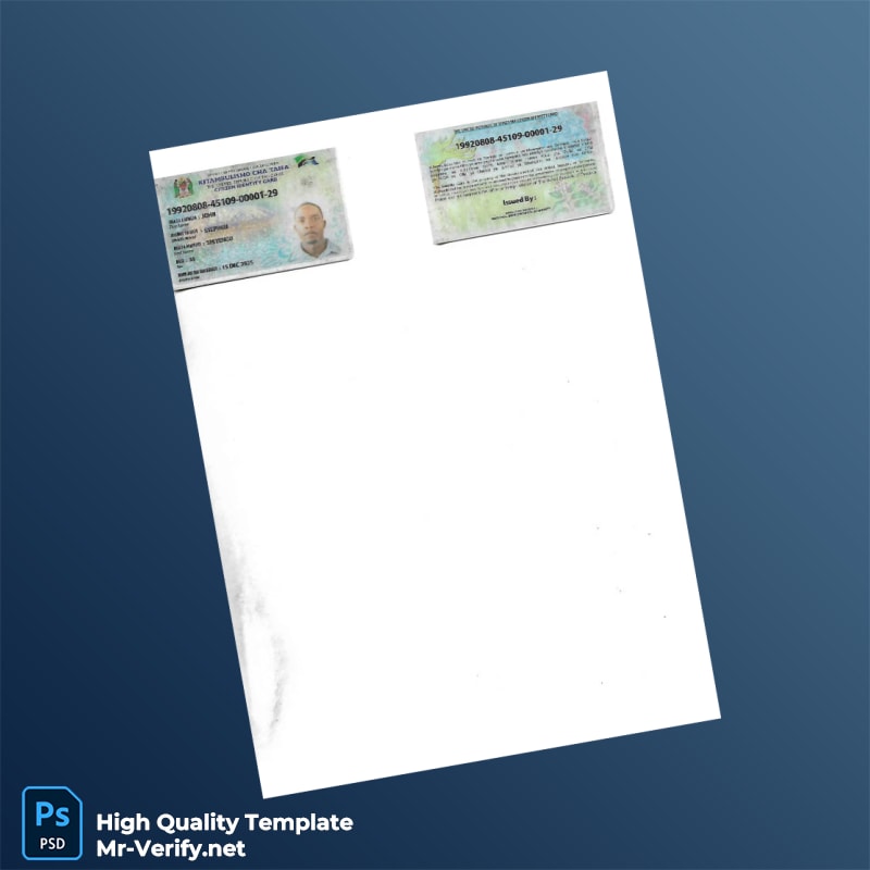 Tanzania NIDA Editable Registration Certificate Form Template in Word and PDF formats page 3 Tanzania NIDA Editable Registration Certificate Form Template in Word and PDF formats page 3