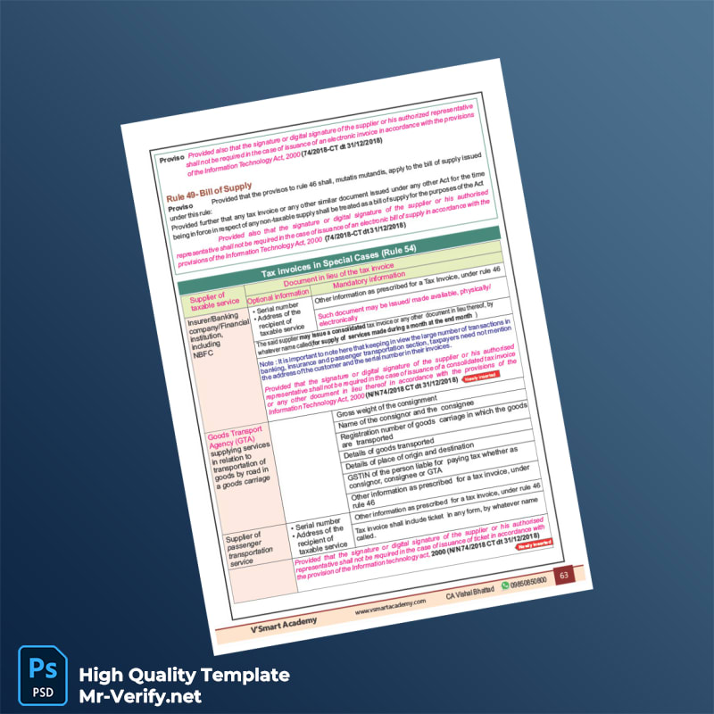 Tax Invoice Template in Word and PDF formats page 3 Tax Invoice Template in Word and PDF formats page 3