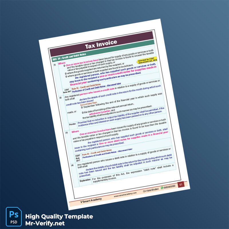 Tax Invoice Template in Word and PDF formats Tax Invoice Template in Word and PDF formats