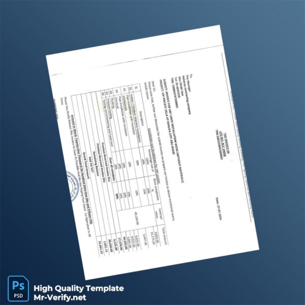 UAE Relamande Marketing Company Tax Invoice Template in Word and PDF formats