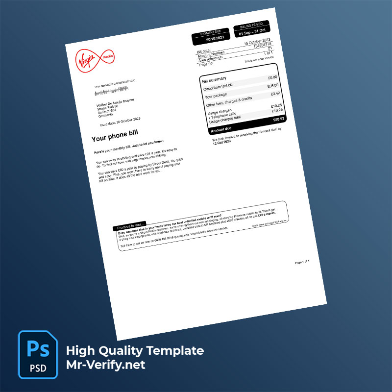 UK-Virgin-Media-Editable-Mobile-Bill-Template-in-Word-and-PDF-formats-mrverify UK Virgin Media Editable Mobile Bill Template in Word and PDF formats