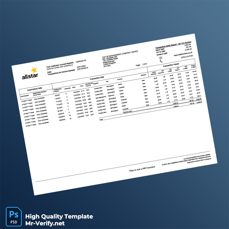 UK Allstar Solutions Limited Invoice Template in Word and PDF formats page 3 UK Allstar Solutions Limited Invoice Template in Word and PDF formats page 3