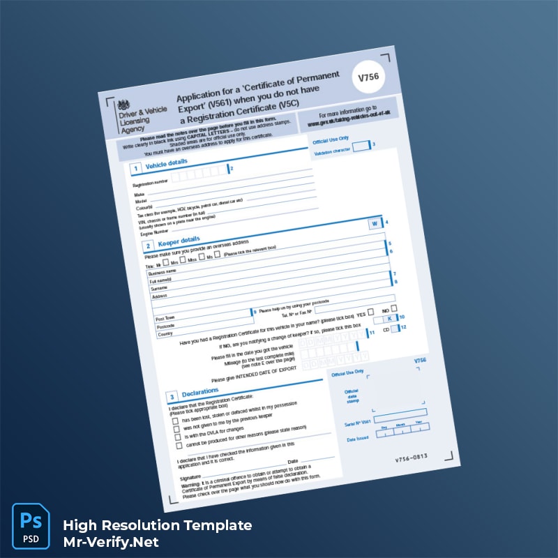 UK%20DVLA%20Certificate%20of%20Permanent%20Export%20Application%20Form%20V561%20Template%20in%20Word%20and%20PDF%20formats-page2 Editable UK DVLA Certificate of Permanent Export Application Form V561 Template in Word and PDF formats page 2 Preview - Mac Doc
