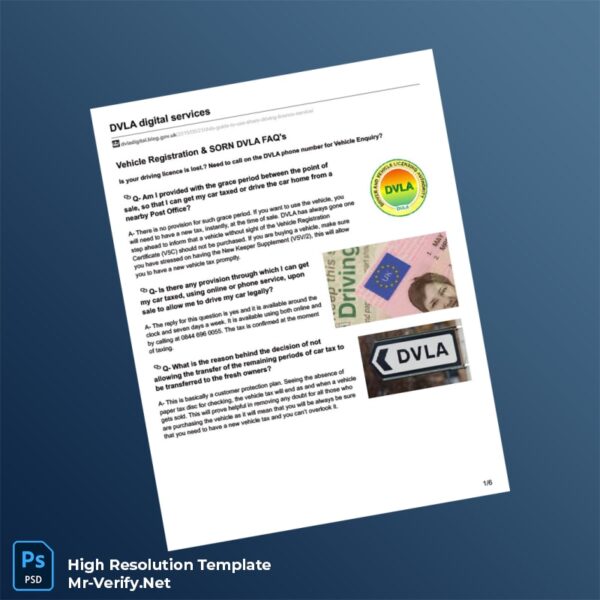 UK%20DVLA%20Vehicle%20Registration%20FAQ%20Document%20Template%20in%20Word%20and%20PDF%20formats Editable UK DVLA Vehicle Registration FAQ Document Word and Pdf Template Preview