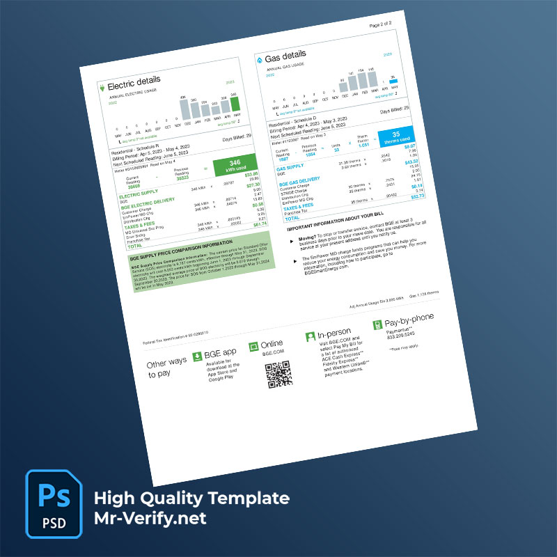 USA-Baltimore-Gas-and-Electric-Editable-Utility-Bill-Template-in-Word-and-PDF-formats-page-2-mrverify USA Baltimore Gas and Electric Editable Utility Bill Template in Word and PDF formats