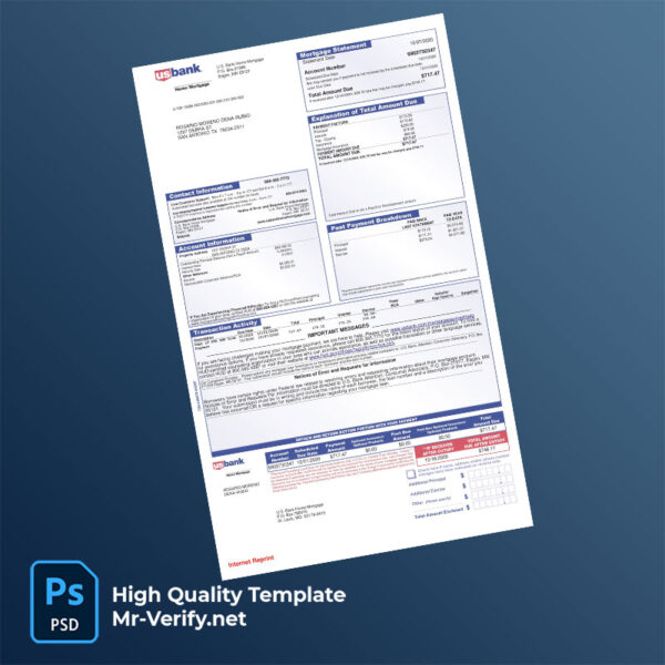 USA-U.S.-Bank-Home-Mortgage-Editable-Mortgage-Statement-Template-in-Word-and-PDF-formats-mrverify USA U.S. Bank Home Mortgage Editable Mortgage Statement Template in Word and PDF formats