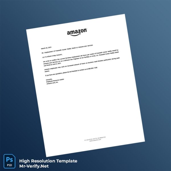 USA%20Amazon%20com%20Services%20LLC%20Employment%20Verification%20Letter%20Template%20in%20Word%20and%20PDF%20formats Editable USA Amazon com Services LLC Employment Verification Letter Word and Pdf Template Preview - Mac Doc
