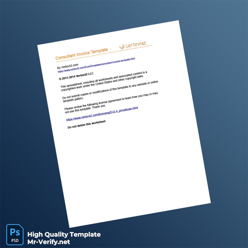 USA Consultant Invoice Template in Word and PDF formats page 5 USA Consultant Invoice Template in Word and PDF formats page 5