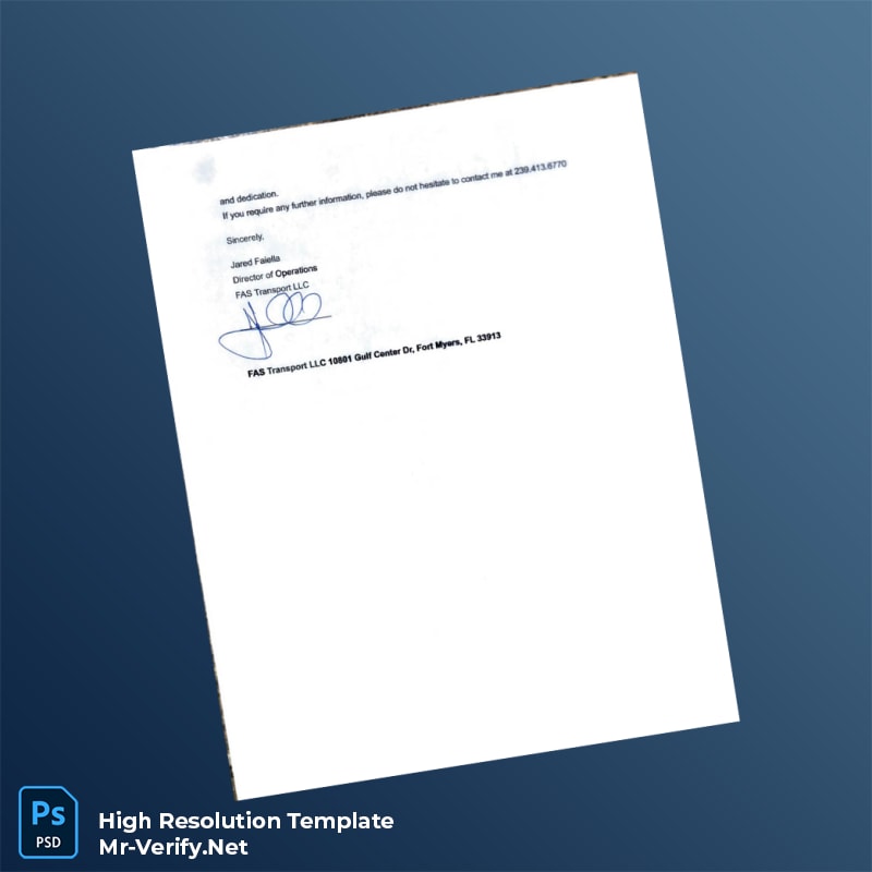 USA%20FAS%20Transport%20Proof%20of%20Employment%20Letter%20Template%20in%20Word%20and%20PDF%20formats-page2 Editable USA FAS Transport Proof of Employment Letter Template in Word and PDF formats page 2 Preview - Mac Doc