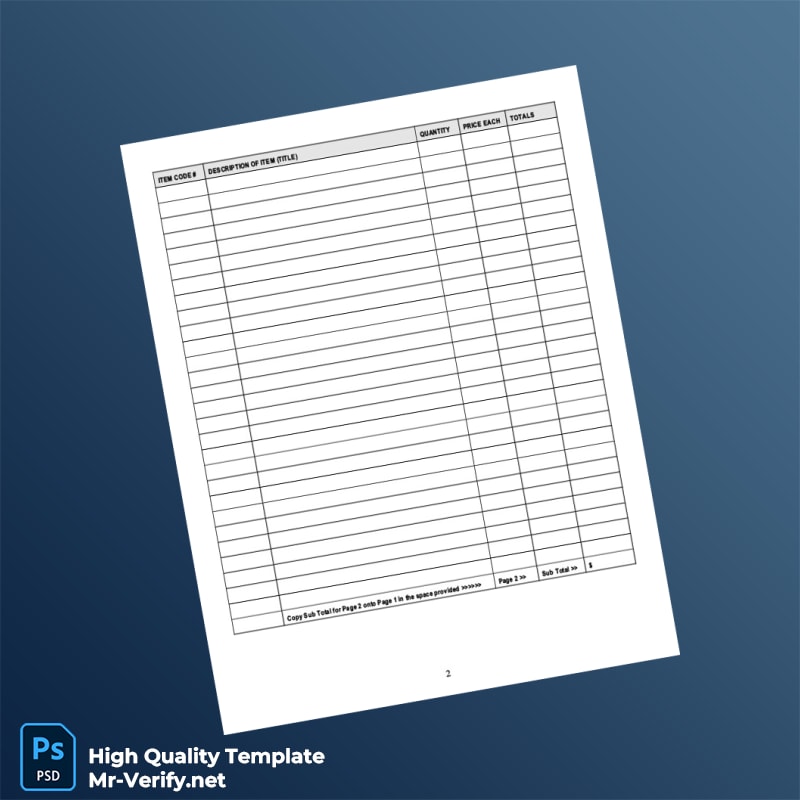 USA Followers of Jesus Christ Ministries Invoice Template in Word and PDF formats page 2 USA Followers of Jesus Christ Ministries Invoice Template in Word and PDF formats page 2