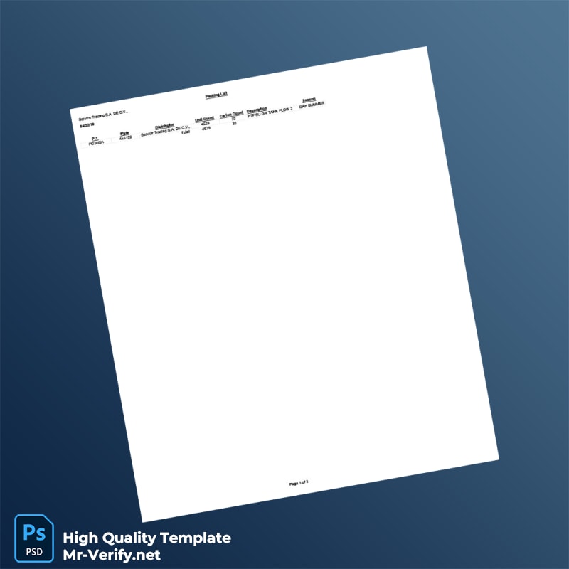 USA GPS Strategic Alliances LLC Commercial Invoice Template in Word and PDF formats page 3 USA GPS Strategic Alliances LLC Commercial Invoice Template in Word and PDF formats page 3