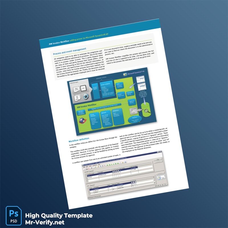 USA Microsoft Dynamics Invoice Template in Word and PDF formats page 2 USA Microsoft Dynamics Invoice Template in Word and PDF formats page 2