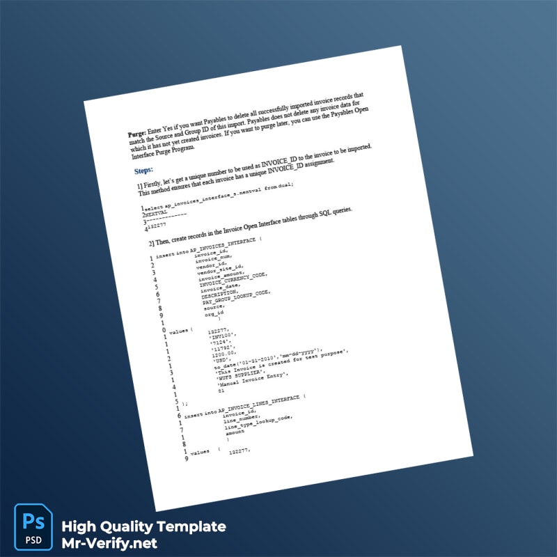 USA Oracle Database Invoice Template in Word and PDF formats page 4 USA Oracle Database Invoice Template in Word and PDF formats page 4