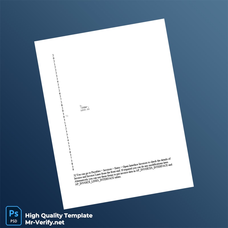USA Oracle Database Invoice Template in Word and PDF formats page 5 USA Oracle Database Invoice Template in Word and PDF formats page 5