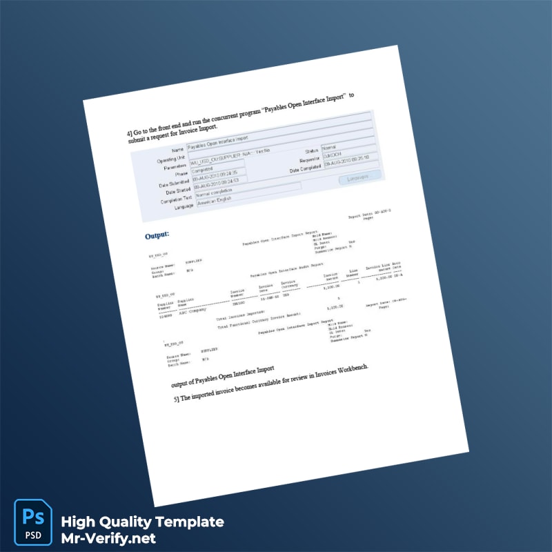 USA Oracle Database Invoice Template in Word and PDF formats page 6 USA Oracle Database Invoice Template in Word and PDF formats page 6