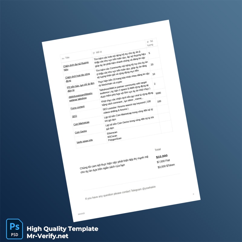 USA Tech Young Company Invoice Template in Word and PDF formats page 2 USA Tech Young Company Invoice Template in Word and PDF formats page 2