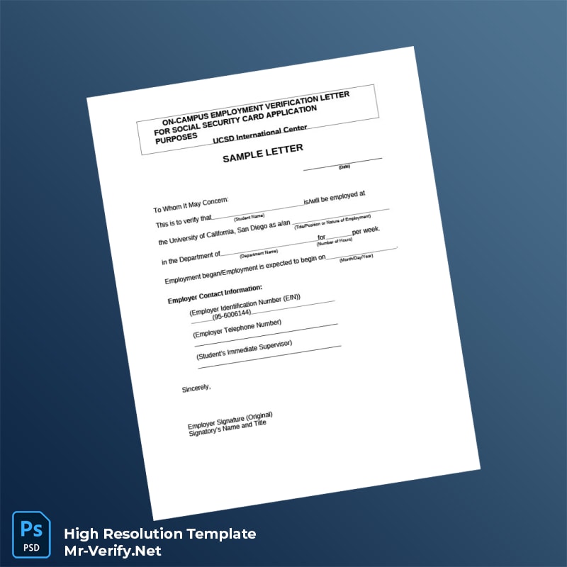 USA%20UCSD%20Employment%20Verification%20Letter%20Template%20in%20Word%20and%20PDF%20formats Editable USA UCSD Employment Verification Letter Word and Pdf Template Preview - Mac Doc