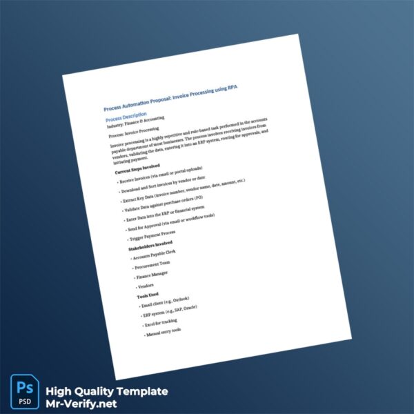 USA Unknown Invoice Template in Word and PDF formats